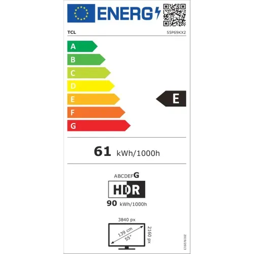 Téléviseur LED 55" (140 cm) 4K Utra HD Smart TV - 55p69k