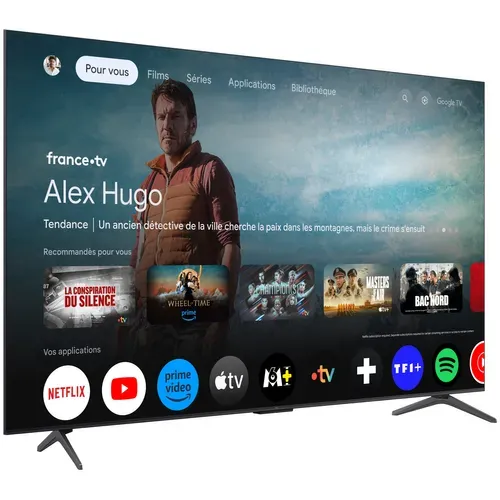 Téléviseur QLED 55'' 140 cm TCL 55T69C vue 3/4
