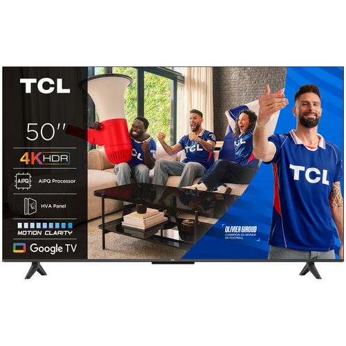 Téléviseur 4K 50'' 127 cm TCL 50P61K vue de face