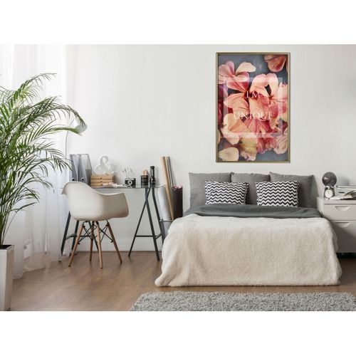 Affiche Murale Encadrée "believe It" 40 X 60 Cm Doré