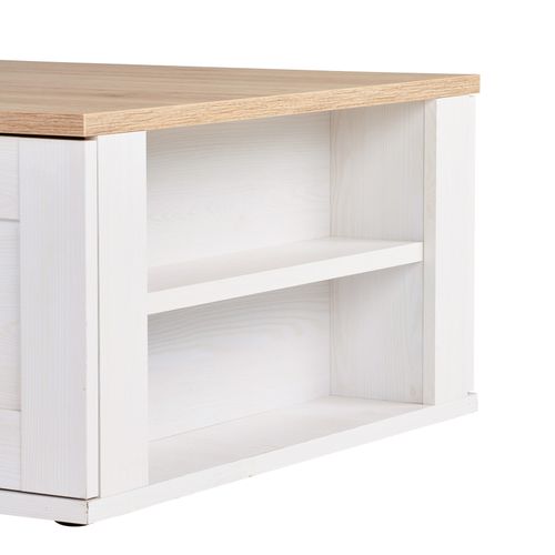 Table basse ROMANCE imitation Pin/ imitation Chêne