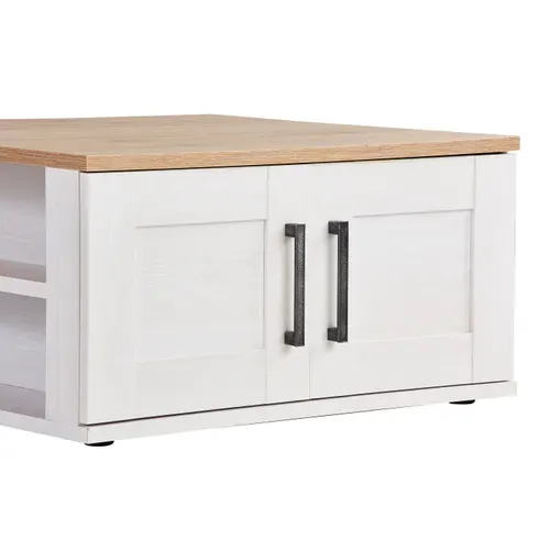 Table basse ROMANCE imitation Pin/ imitation Chêne