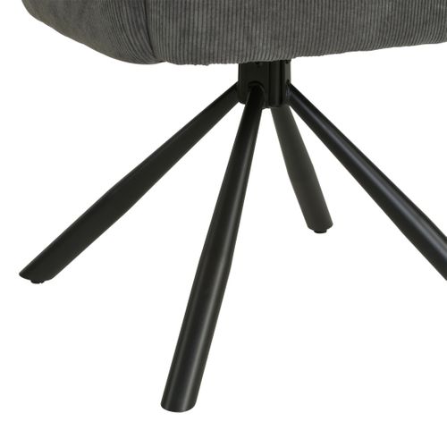 Fauteuil pivotant SOFIA Gris vue accessoires
