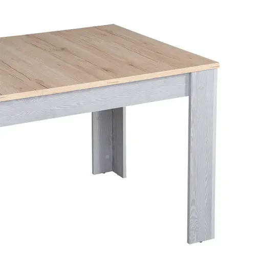 Table extensible L. 160/200 cm ROMANCE Gris vue détaillée