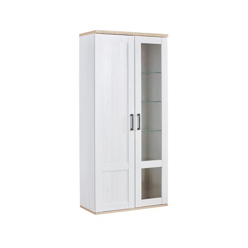 Vitrine 2 portes ROMANCE imitation Pin/ imitation Chêne