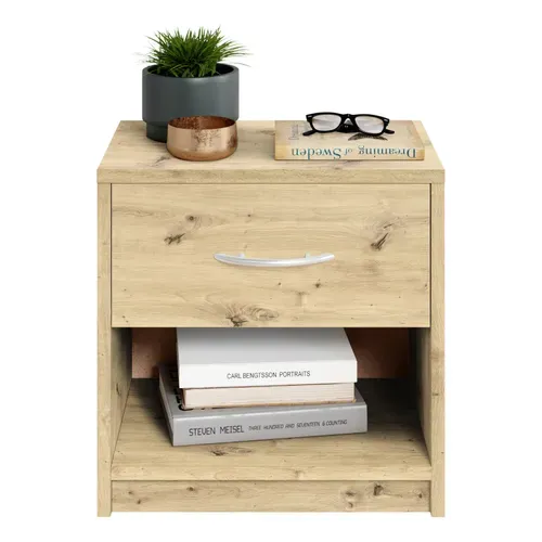 Chevet 1 tiroir BART imitation Chêne