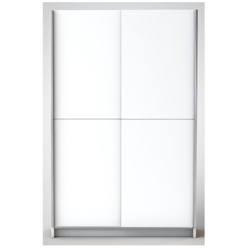 Armoire 2 portes coulissantes FAST blanc L. 125 cm