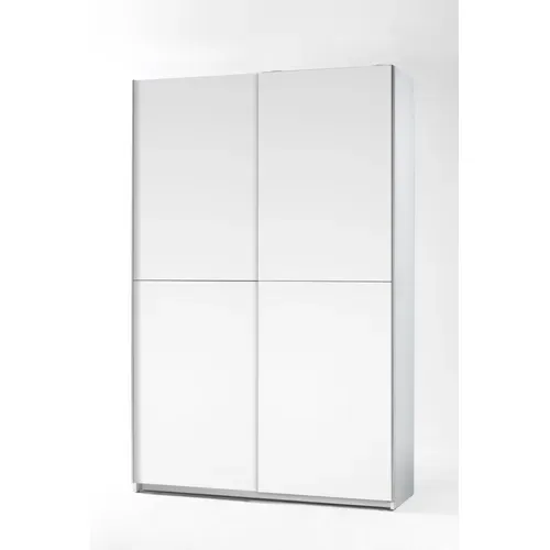 Armoire 2 portes coulissantes FAST blanc L. 125 cm