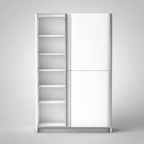 Armoire 2 portes coulissantes FAST blanc L. 125 cm