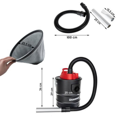 Aspirateur/souffleur Vide Cendres Cheminée Poêle 1200w Avec Accessoires