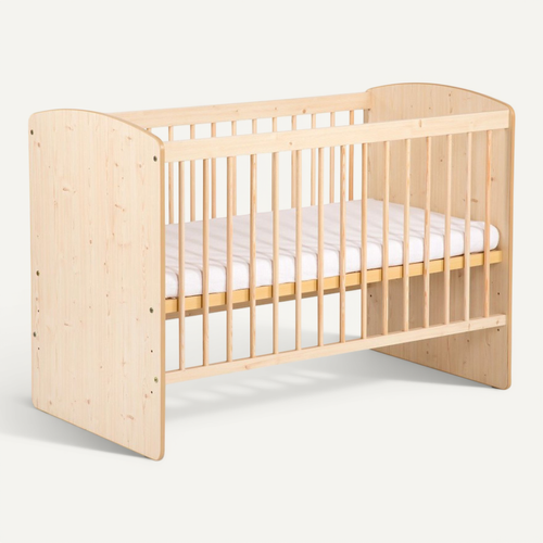 Karolina Ii Lit Bébé À Barreaux 120x60 Avec Sommier Réglable Pin