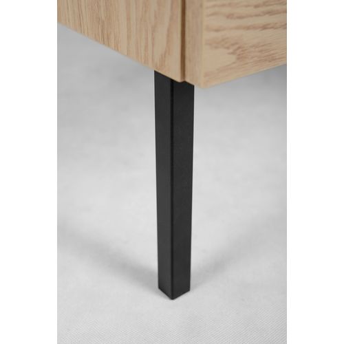 4 Un. Pied Carré Noir Pour Meuble De Salle De Bain Furnidea En Métal H: 15 Cm