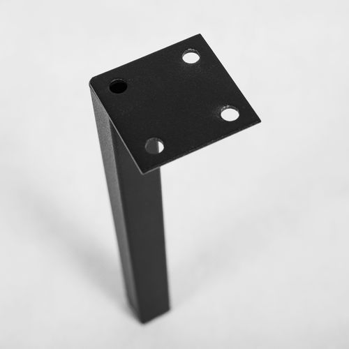 4 Un. Pied Carré Noir Pour Meuble De Salle De Bain Furnidea En Métal H: 15 Cm