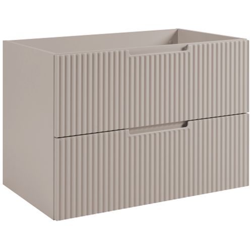 Meuble De Salle De Bain Suspendu Sous Vasque Vena Cachemire 80 Cm