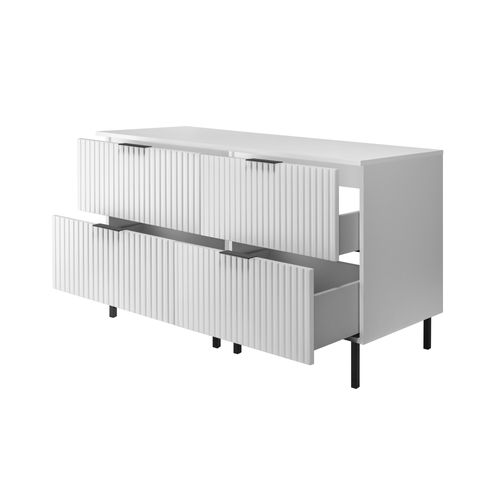 Plan De Toilette En Blanc – Finition Mate – 120 Cm – Compatible Vena / Flow / Madis