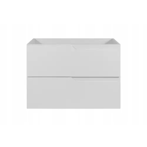 Meuble De Salle De Bain Suspendu Sous Vasque Modern Blanc 80 Cm