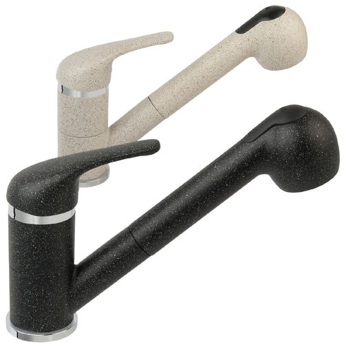 Robinet Mitigeur Avec Douchette Extractible Freya Beige Sable
