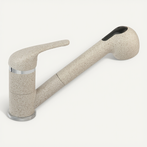 Robinet Mitigeur Avec Douchette Extractible Freya Beige Sable