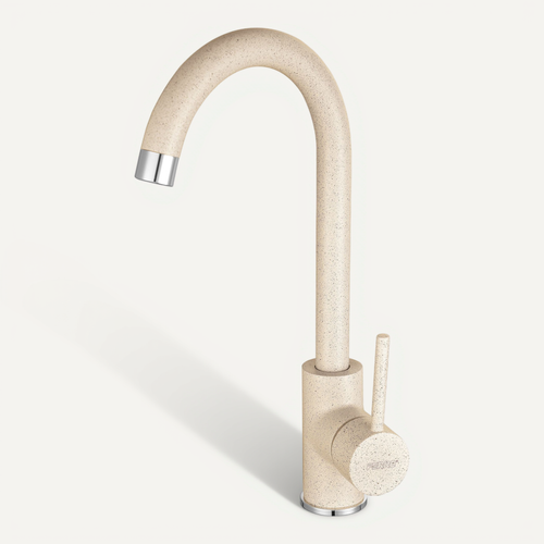 Robinet Mitigeur Évier Bec Rotatif Freya Beige Sable