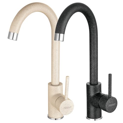 Robinet Mitigeur Évier Bec Rotatif Freya Noir Graphite