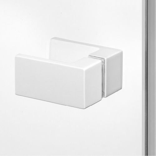 Cabine De Douche  Droite 120x80 Pivotante Santorini White,couleur: Blanc, Accès De Face