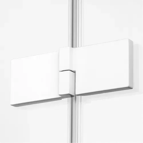 Cabine De Douche  Droite 120x80 Pivotante Santorini White,couleur: Blanc, Accès De Face