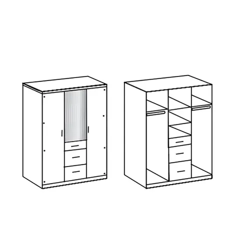 Chambre à Coucher Complète pour Enfant Coloris Imitation Béton Clair/graphite - 140x200 Cm