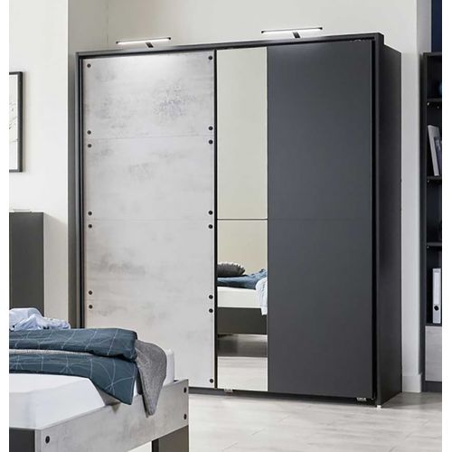 Chambre à Coucher Complète Enfant (lit 140x200 Cm + Étagère + 1 Chevet + Buffet + Armoire )