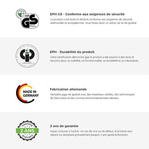 Chambre à Coucher Complète Adulte (lit queen size 160x200 Cm + 2 Chevets + Commode )