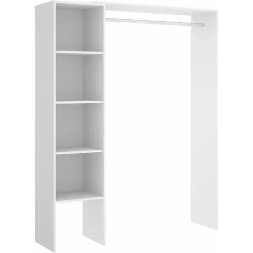 Dressing Armoire Placard Extensible Coloris Blanc -140-110x40x187cm