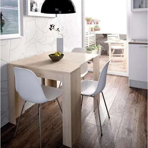 Table Console Extensible En Chêne Naturel - Longueur 54-239 X Hauteur 77 X Profondeur 90 Cm