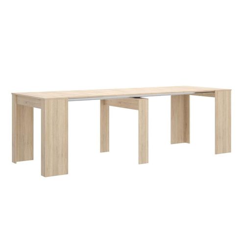Table Console Extensible En Chêne Naturel - Longueur 54-239 X Hauteur 77 X Profondeur 90 Cm