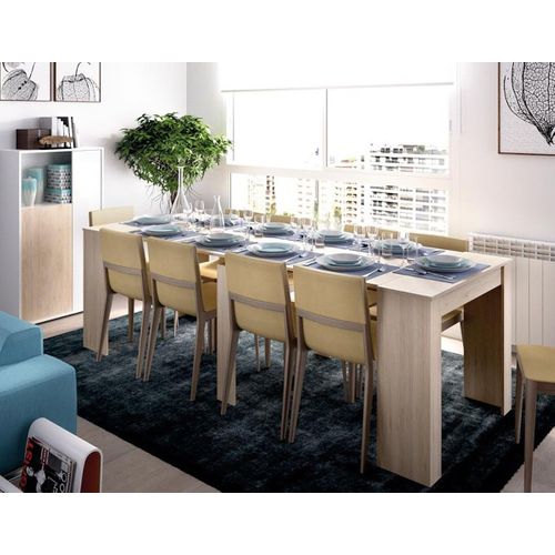 Table Console Extensible En Chêne Naturel - Longueur 54-239 X Hauteur 77 X Profondeur 90 Cm