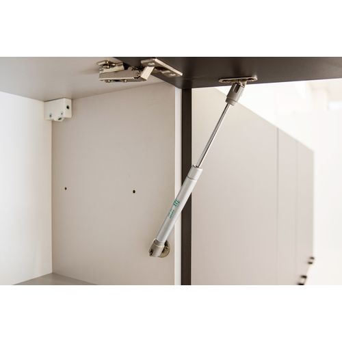 Cuisine Complète Celia 7 Éléments Couleur Gris Mat/chêne Artisan - Longueur 240/180 Cm