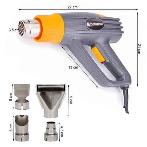Pistolet Thermique Décapeur électrique 2000 W Avec Accessoires