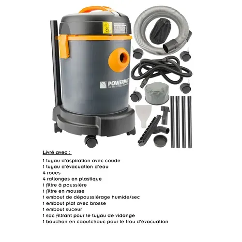 Pool Aspirateur Eau Et Poussière Multifonction 1600 W Noir