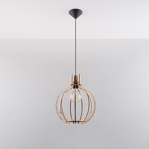 Lampe Pendante Arancia En Bois Naturel