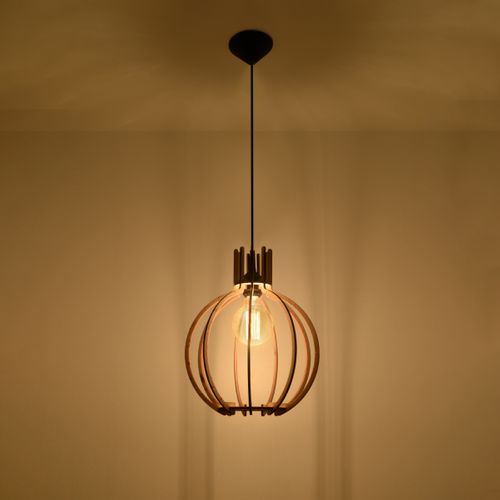 Lampe Pendante Arancia En Bois Naturel