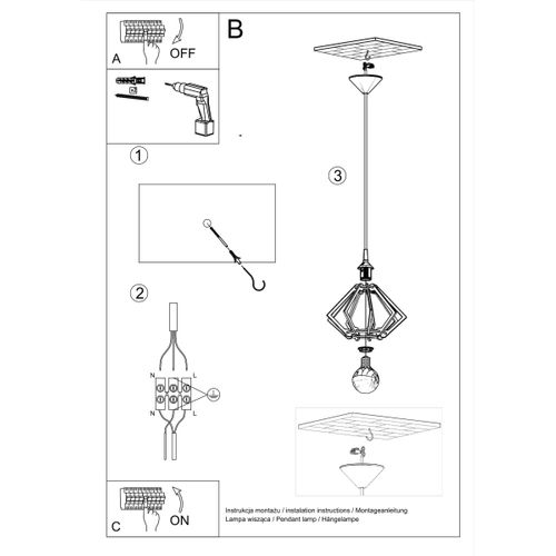 Lampe Suspendue Pompelmo En Bois Naturel