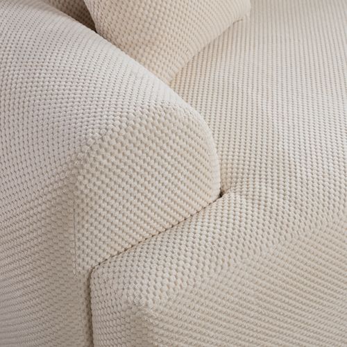 Canapé D'angle Droit Avec Fonction De Couchage Arte Premium Coffre En Crémeux