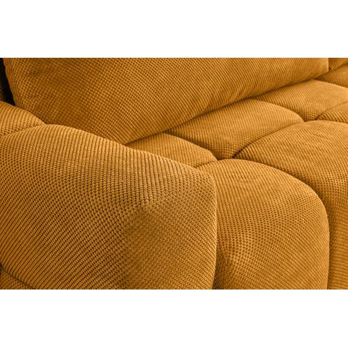 Canapé D'angle Réversible Convertible Fumo Moutarde