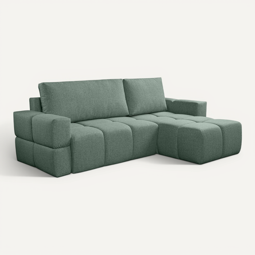Canapé D'angle Convertible Réversible  Fumo Vert