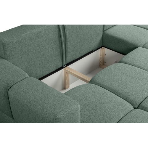 Canapé D'angle Convertible Réversible  Fumo Vert