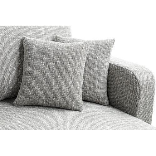 Canapé D'angle Réversible Convertible Avec Fonction De Couchage Como Coffre En Gris
