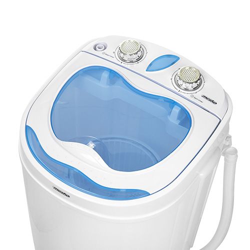 Lave Linge Top Ms 8053 Charge Par Dessus Bleu, Blanc 3 Kg
