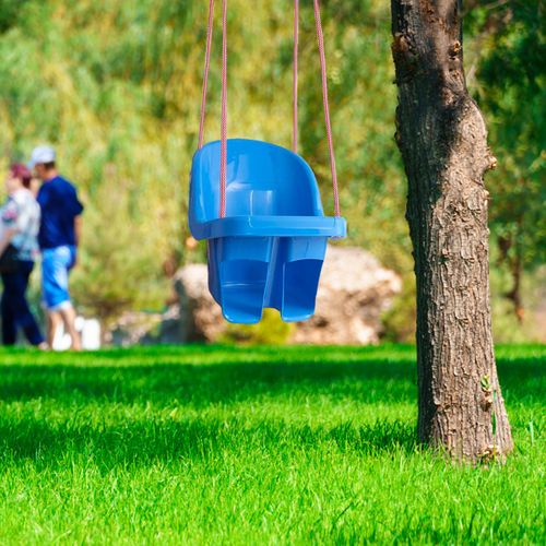 Fraize Balançoire Enfant à Cordes Avec Siège Et Dossier    Bleu