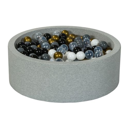 Piscine à Balles Aire De Jeu + 450 Balles Noir, Blanc, Transparent, Or, Gris