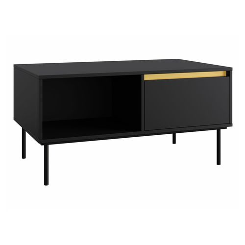 Table Basse Comfivo Aa102, 100x60x50 Cm Noir BUT