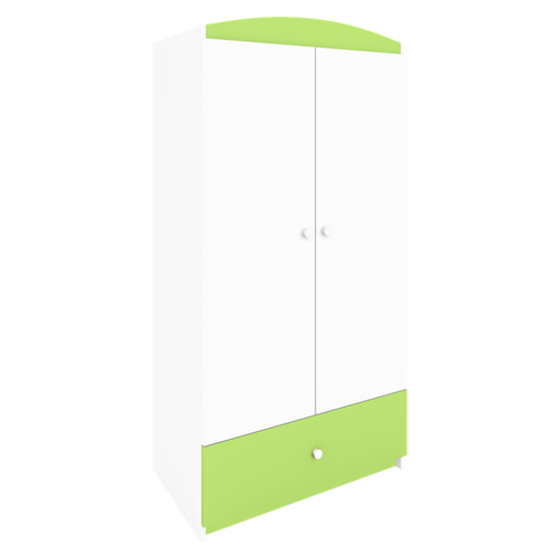Armoire Enfant 2 Portes Et 1 Tiroir - Pistache