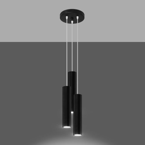 Lampe Suspendue Lagos 3p Noir